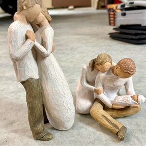 Willow tree Handcrafted Wooden Family Figurines